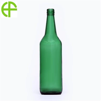 750ml Smaragdgroene HI likeur glazen fles